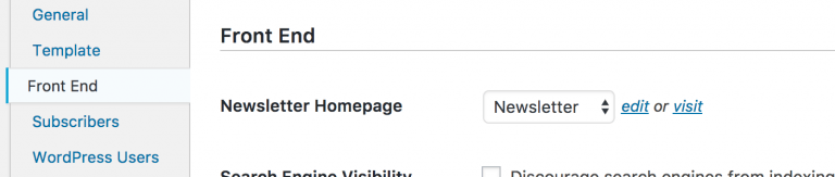 How can I setup the newsletter homepage (legacy)? – Mailster Knowledge Base