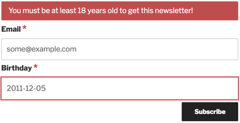 Validating Custom Fields - Mailster Knowledge Base