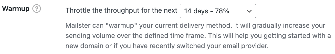 Warm up your email delivery method – Mailster Knowledge Base