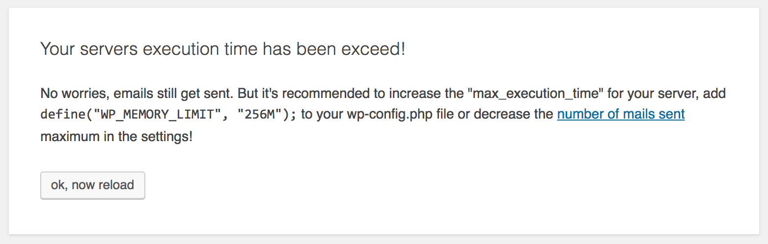 The latest cronjob hasn’t been finished – Mailster Knowledge Base