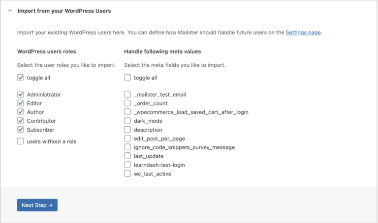 WordPress Users in Mailster - Mailster Knowledge Base