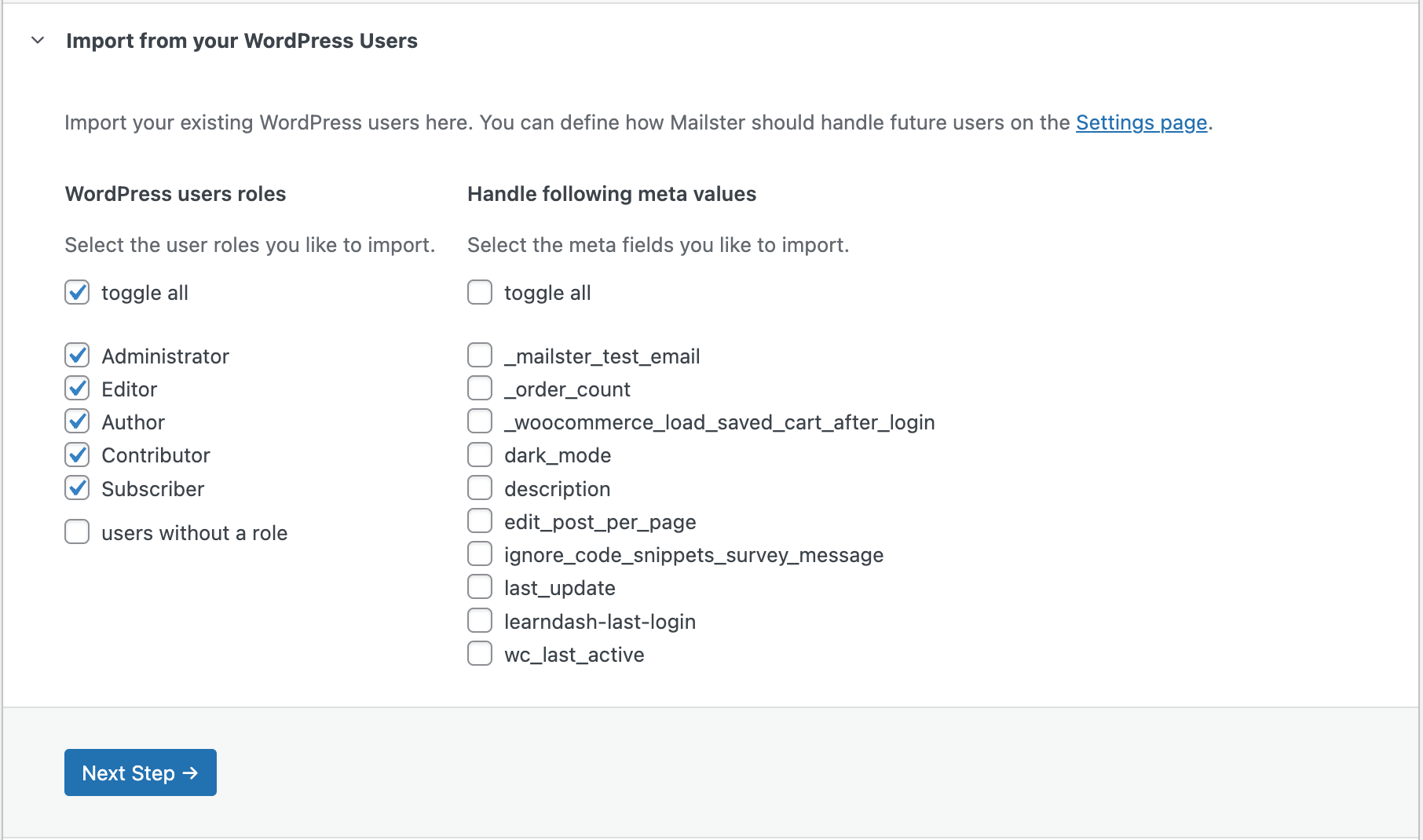 WordPress Users in Mailster – Mailster Knowledge Base