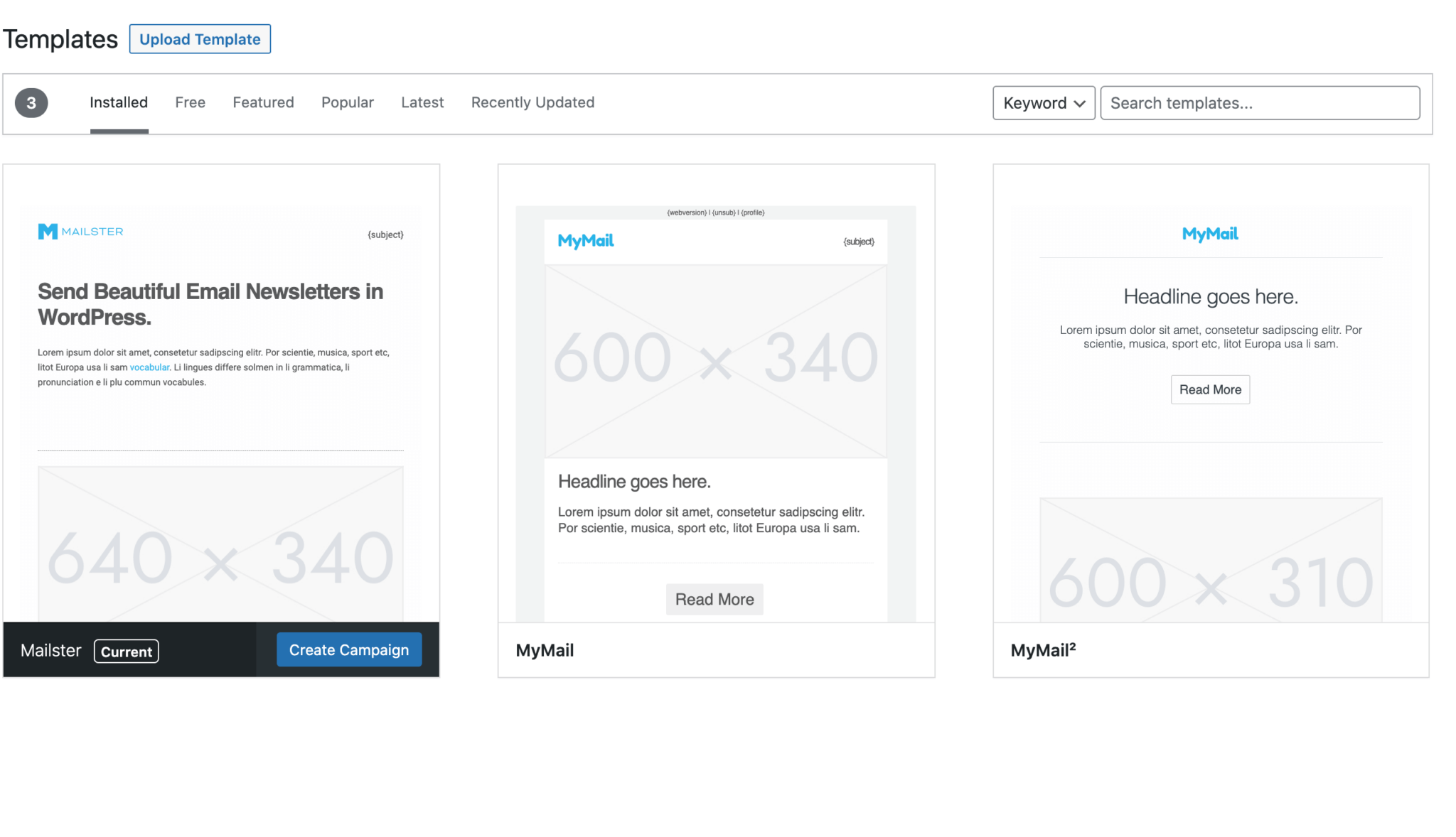 Templates – Mailster Knowledge Base